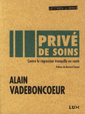 cover image of Privé de soins